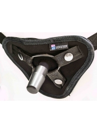 Страпон с 2 насадками и вибрацией UniStrap - 20 и 18 см. - LOVETOY (А-Полимер) - купить с доставкой в Балаково