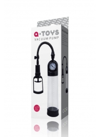 Чёрная вакуумная помпа A-toys с манометром и прозрачной колбой - A-toys - в Балаково купить с доставкой