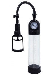 Чёрная вакуумная помпа A-toys с манометром и прозрачной колбой - A-toys - в Балаково купить с доставкой