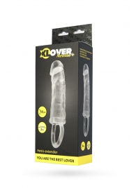 Прозрачная насадка с петлёй для фиксации - 14 см. - ToyFa - в Балаково купить с доставкой