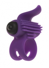 Эрекционное кольцо с подхватом мошонки и стимуляцией клитора Bullet Lastic Ring - Adrien Lastic - в Балаково купить с доставкой