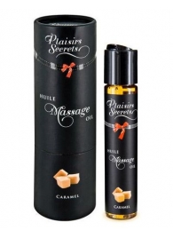 Массажное масло с ароматом карамели Huile de Massage Gourmande Caramel - 59 мл. - Plaisir Secret - купить с доставкой в Балаково