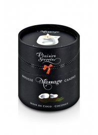 Массажная свеча с ароматом кокоса Bougie de Massage Gourmande Coco - 80 мл. - Plaisir Secret - купить с доставкой в Балаково