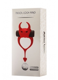 Красное эрекционное кольцо в форме дьяволенка DEVOL COCKRING - Adrien Lastic - в Балаково купить с доставкой