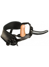 Женский страпон с вагинальной пробкой Woman Strap - 12 см. - LOVETOY (А-Полимер) - купить с доставкой в Балаково