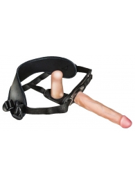 Женский страпон с вагинальной пробкой Woman Strap - 18 см. - LOVETOY (А-Полимер) - купить с доставкой в Балаково