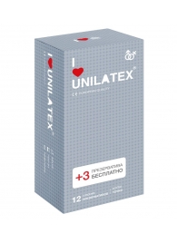 Презервативы с точками Unilatex Dotted - 12 шт. + 3 шт. в подарок - Unilatex - купить с доставкой в Балаково