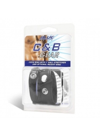 Утяжка для мошонки и пениса Cock Ring With 1  Ball Stretcher And Optional Weight Ring - BlueLine - купить с доставкой в Балаково