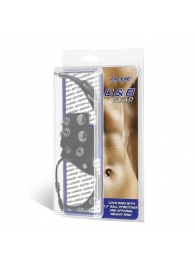 Утяжка на пенис и мошонку Cock Ring With 1.5  Ball Stretcher And Optional Weight Ring - BlueLine - купить с доставкой в Балаково