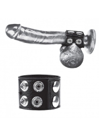 Ремень на член и мошонку 1.5  Cock Ring With Ball Strap - BlueLine - купить с доставкой в Балаково