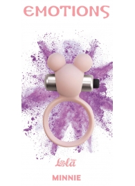 Розовое эрекционное виброколечко Emotions Minnie Light pink - Lola Games - в Балаково купить с доставкой
