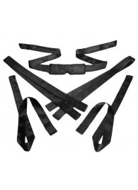 Бондажный набор из сатиновых лент Bordeaux 5 Piece Satin Bondage Set - XR Brands - купить с доставкой в Балаково