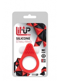 Красное эрекционное кольцо LIT-UP SILICONE STIMU RING 1 RED - Dream Toys - в Балаково купить с доставкой