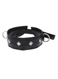 Полиуретановый ошейник с пуклями и D-кольцами Collar with Studs - Blush Novelties - купить с доставкой в Балаково
