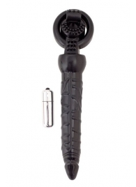 Черная вибронасадка с анальным стимулятором - ToyFa - в Балаково купить с доставкой