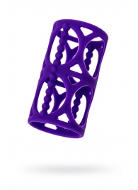 Фиолетовая насадка-сетка на член - A-toys - в Балаково купить с доставкой