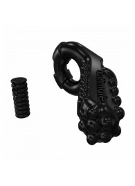 Чёрное эрекционное виброкольцо Tickle - Bathmate - в Балаково купить с доставкой