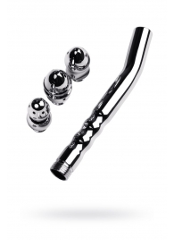 Металлический анальный душ с тремя насадками - ToyFa - купить с доставкой в Балаково