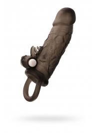 Чёрная насадка на пенис Toyfa XLover с вибрацией - ToyFa - в Балаково купить с доставкой