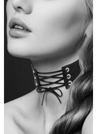 Оригинальный ошейник-чокер со шнуровкой - Bijoux Pour Toi - купить с доставкой в Балаково