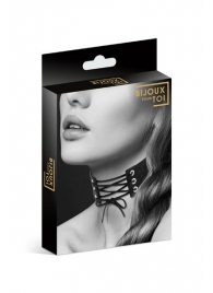 Оригинальный ошейник-чокер со шнуровкой - Bijoux Pour Toi - купить с доставкой в Балаково