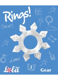 Прозрачное эрекционное кольцо Rings Gear - Lola Games - в Балаково купить с доставкой