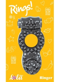 Чёрное эрекционное кольцо Rings Ringer - Lola Games - в Балаково купить с доставкой