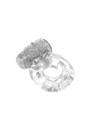 Прозрачное эрекционное кольцо с вибрацией Rings Axle-pin - Lola Games - в Балаково купить с доставкой