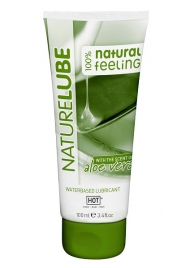 Лубрикант на водной основе NatureLube с алоэ вера - 100 мл. - HOT - купить с доставкой в Балаково