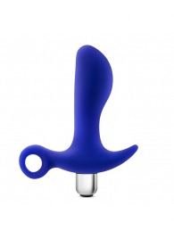 Синий стимулятор простаты с ручкой-кольцом Performance Prostimulator 02 - Blush Novelties - в Балаково купить с доставкой