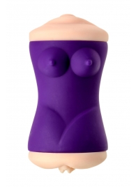 Двухсторонний мастурбатор JOS YARA в фиолетовой колбе - JOS - в Балаково купить с доставкой