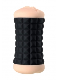 Двухсторонний мастурбатор JOS JANICE в черном цилиндре - JOS - в Балаково купить с доставкой