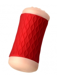 Двухсторонний мастурбатор JOS  NADIN в красном цилиндре - JOS - в Балаково купить с доставкой