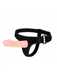 Телесный фаллоимитатор на трусиках Jessica Strap-On - 15,5 см. - Baile - купить с доставкой в Балаково