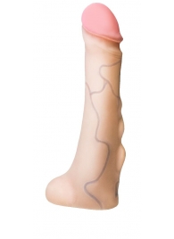 Реалистичная насадка с мошонкой REAL Standard - 18 см. - LOVETOY (А-Полимер) - купить с доставкой в Балаково