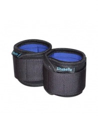 Неопреновые черно-синие наручники - Sitabella - купить с доставкой в Балаково