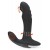 Черный вибромассажер простаты с функцией римминга Plug with Perineum Stimulator - 16,6 см. - Orion - в Балаково купить с доставкой