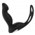 Черный вибромассажер простаты P-PLEASER W ERECTION ENHANCE - Dream Toys - в Балаково купить с доставкой