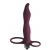 Бордовая вибронасадка для двойного проникновения Flirtini - 15,9 см. - Lola Games - купить с доставкой в Балаково