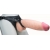 Телесный реалистичный фаллоимитатор на черных трусиках Real Big Strap-On - 34,5 см. - LOVETOY (А-Полимер) - купить с доставкой в Балаково