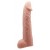Телесная реалистичная насадка-удлинитель на пенис - 21 см. - Baile - в Балаково купить с доставкой