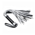 Серебристая плетка Struggle My Flogger с черной ручкой - 45 см. - Lovetoy - купить с доставкой в Балаково