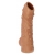 Телесная насадка с пупырышками и открытой головкой Nude Sleeve M - 12 см. - KOKOS - в Балаково купить с доставкой