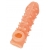 Телесная закрытая насадка с пупырышками Cock Sleeve Size L - 17,6 см. - KOKOS - в Балаково купить с доставкой