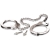 Металлические наручники Metal Leg Cuffs - Pipedream - купить с доставкой в Балаково