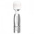 Серебристый жезловый мини-вибратор с кристаллами Mini Massager Silver Edition - Bodywand