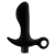 Черный анальный вибратор Silicone Vibrating Prostate Massager 01 - 10,8 см. - Blush Novelties - в Балаково купить с доставкой