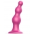 Розовая насадка Strap-On-Me Dildo Plug Beads size L - Strap-on-me - купить с доставкой в Балаково