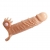 Телесная удлиняющая вибронасадка Penis Sleeve Connor - 17 см. - Baile - в Балаково купить с доставкой