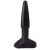 Чёрный анальный плаг на широком основании - 11,5 см. - LOVETOY (А-Полимер)
